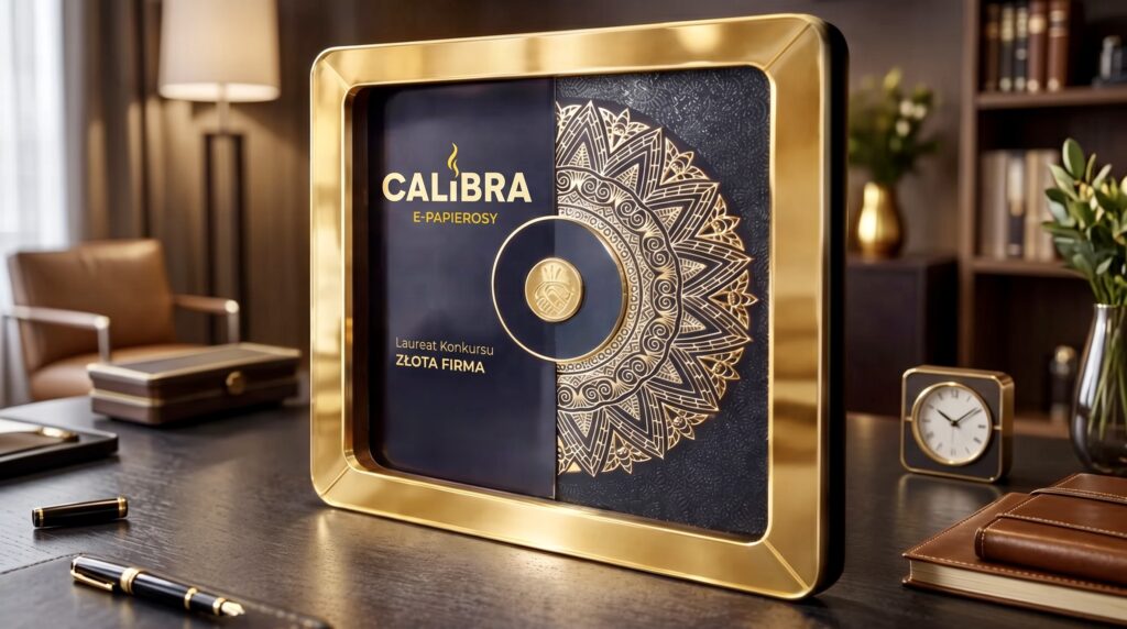 Calibra E-Papierosy – certyfikat Laureat Konkursu Złota Firma, zaufany vape shop w Trójmieście